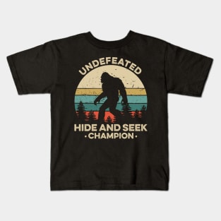 Vintage Undefeated Hide And Seek Champion Shirt Bigfoot Kids T-Shirt